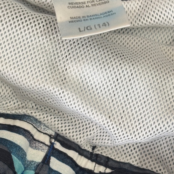 Lot of 3 Boys Swim Trunks Size 14 | Sharks & Stripes 🦈🌊 - Picture 3 of 4